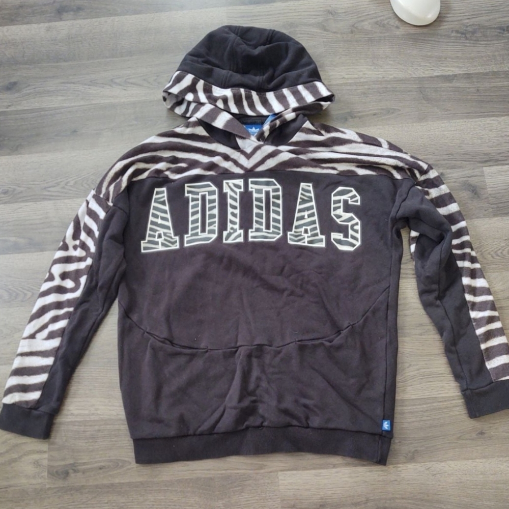 Zebra adidas hoodie
